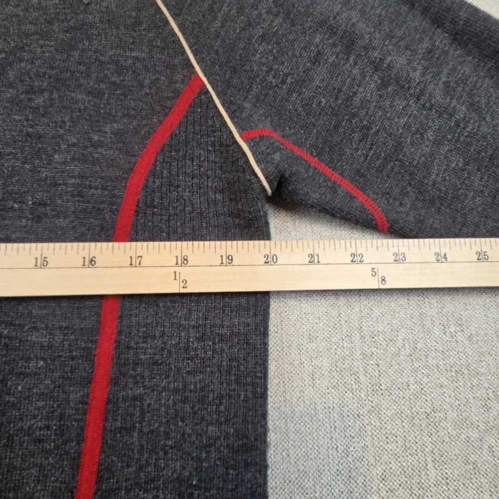 BKE Gray Full Zip Up Cardigan Sweater Men's‎ Medium Grandpacore Preppy Retro